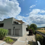 Dachterrasse Sonnensegel elektrisch aufrollbar