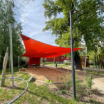 Sonnensegel-Sandkasten