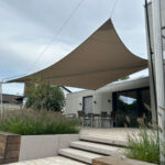 Manuell aufrollbares Sonnensegel