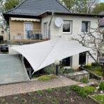 Sonnensegel manuell aufrollbar für die Terrasse